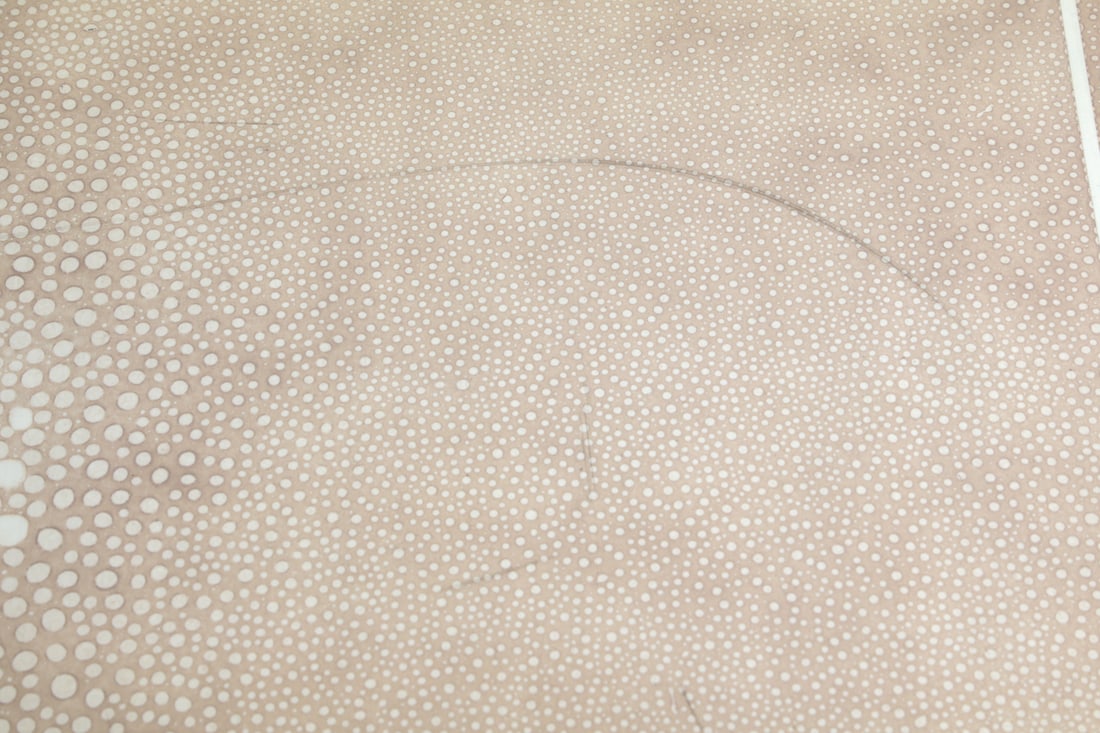 KARL SPRINGER STYLE SHAGREEN PATTERN DESK TABLE - 17