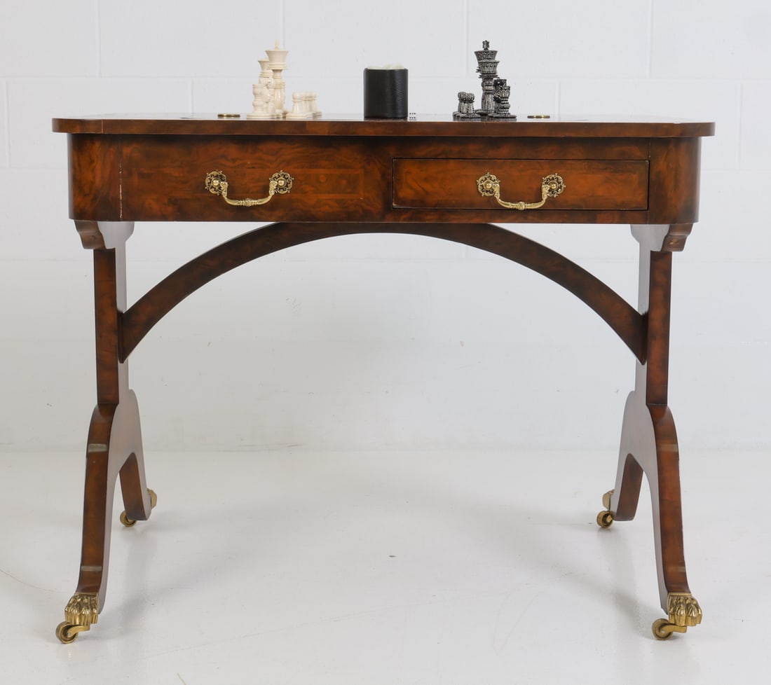 MAITLAND-SMITH REGENCY STYLE GAME TABLE - 3
