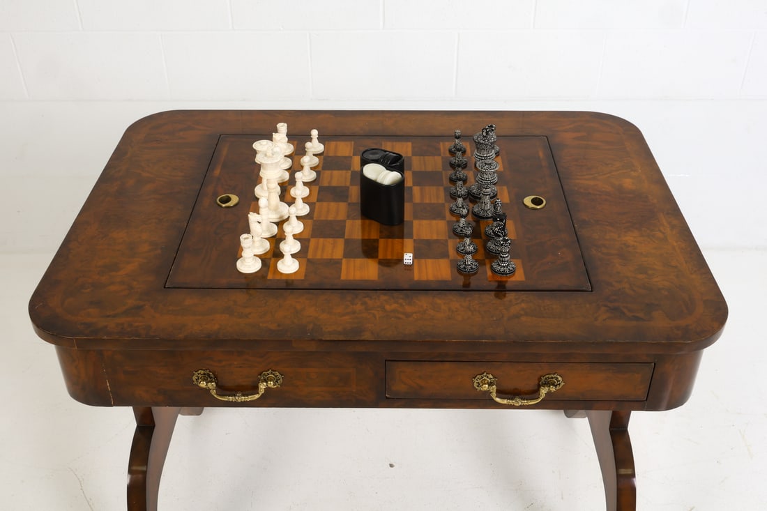 MAITLAND-SMITH REGENCY STYLE GAME TABLE - 5