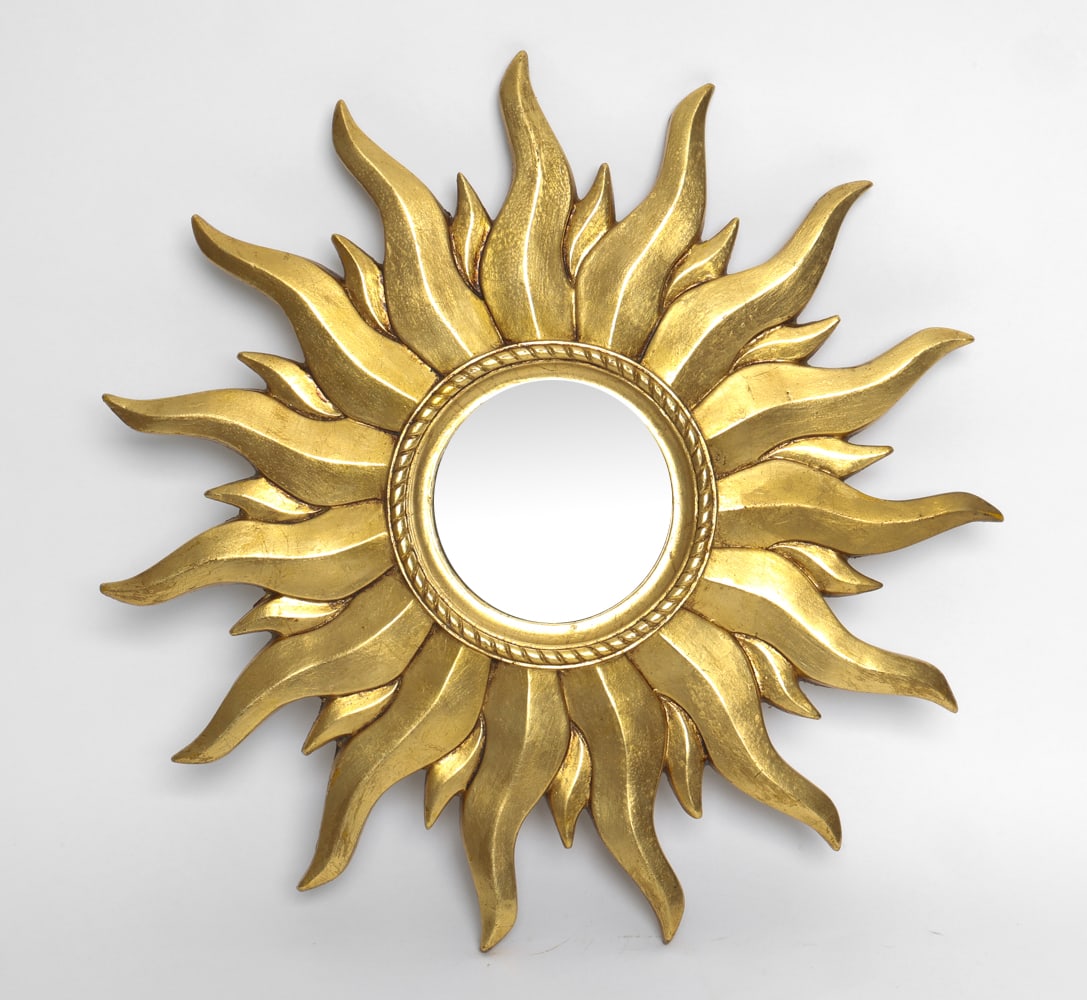 GILTWOOD SUNBURST CONVEX MIRROR (1 of 12)