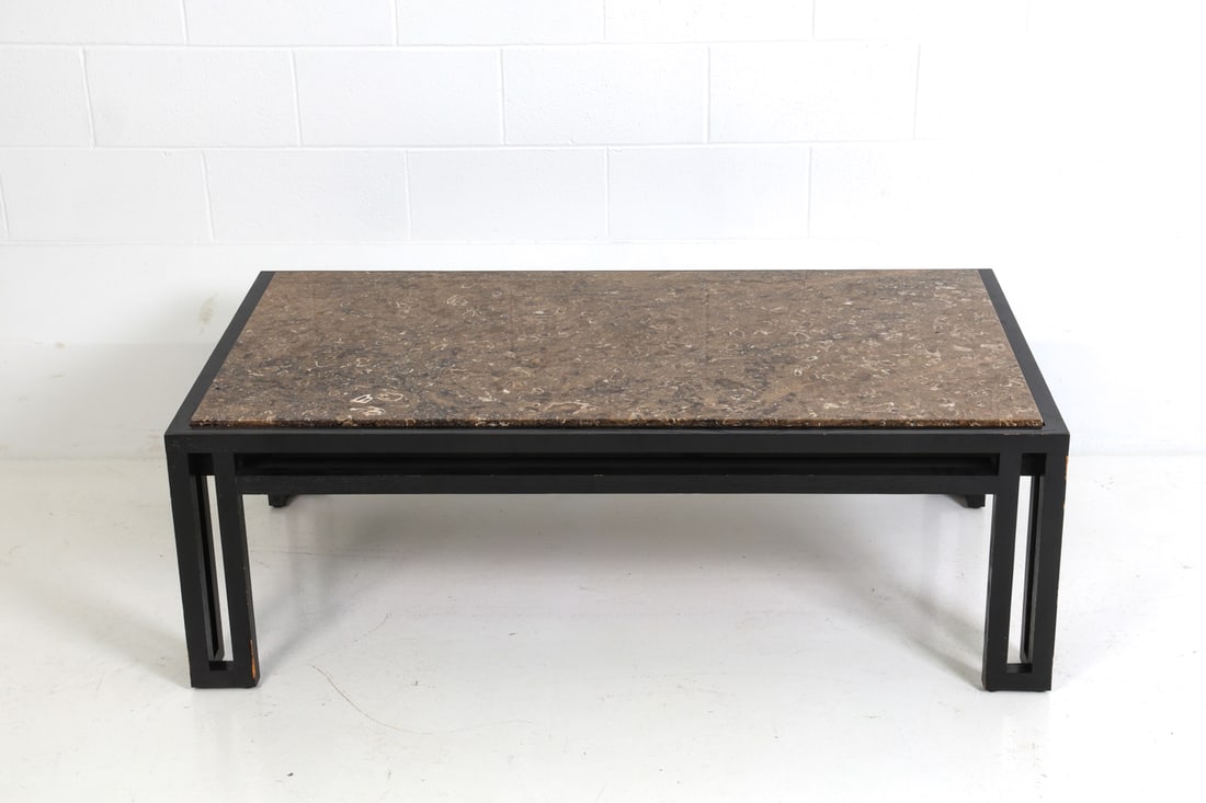 ATTR. BILLY BALDWIN STONE TOP COFFEE TABLE - 4