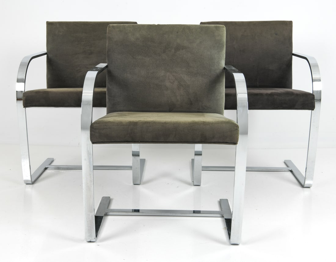(3) STYLE OF MIES VAN DER ROHE CANTILEVER CHAIRS (1 of 8)
