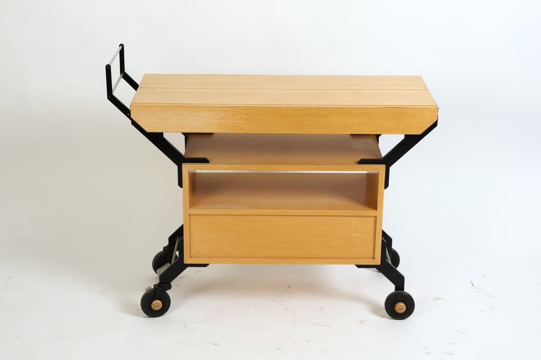 BIRCH EXTENDABLE ROLLING SERVING CART - 11