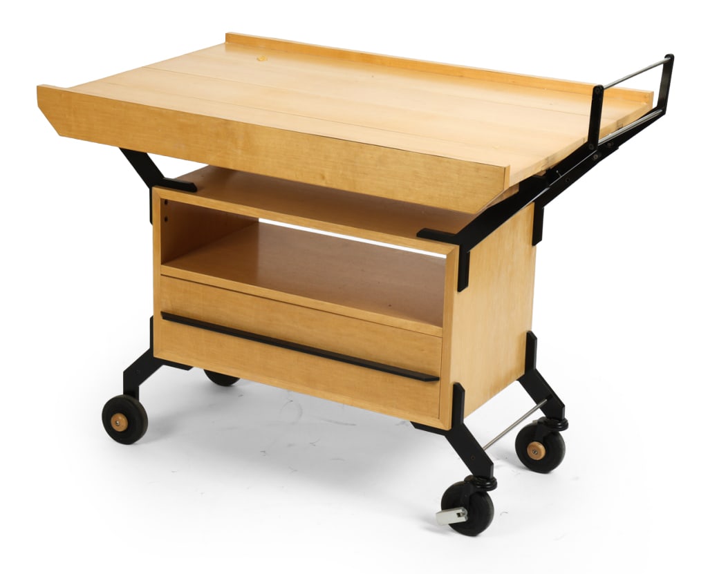 BIRCH EXTENDABLE ROLLING SERVING CART (1 of 11)