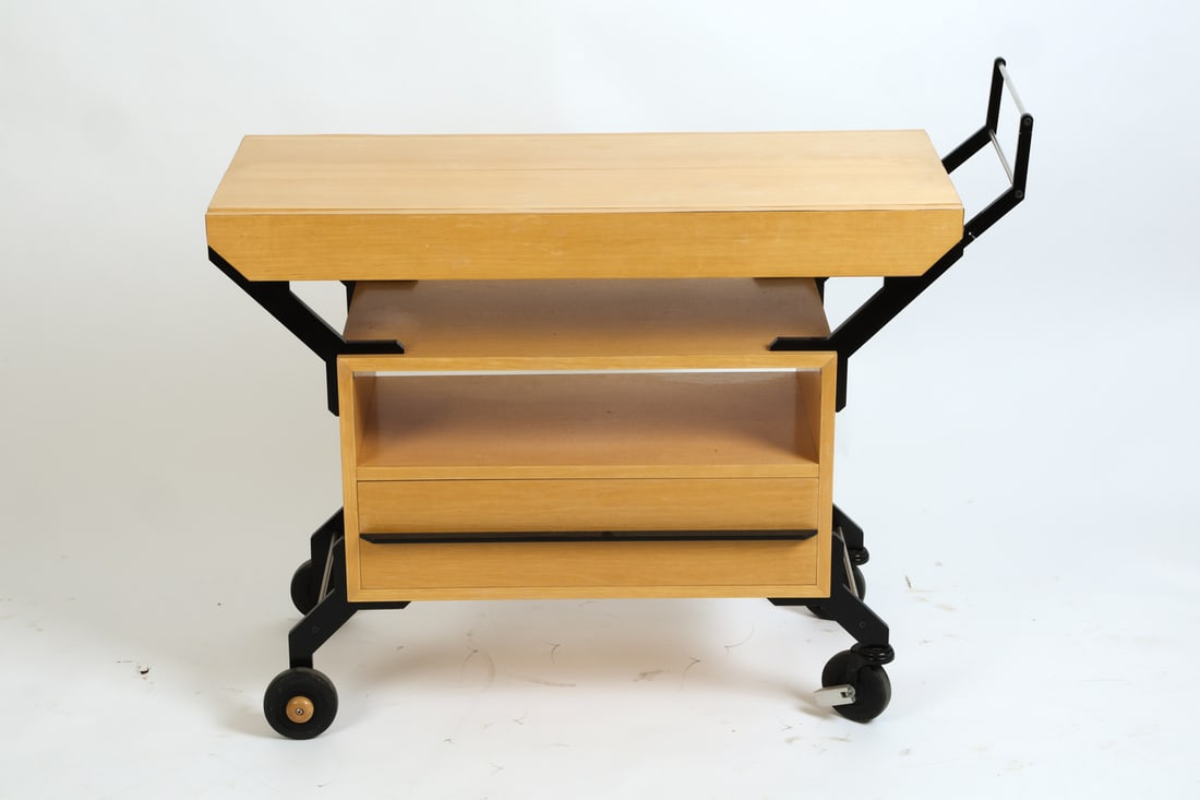 BIRCH EXTENDABLE ROLLING SERVING CART - 8