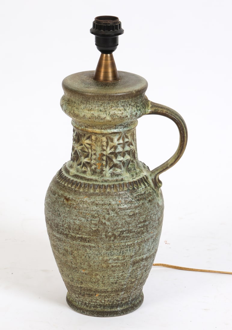 WEST GERMAN CERAMIC TABLE LAMP C. 1970S (1 of 11)