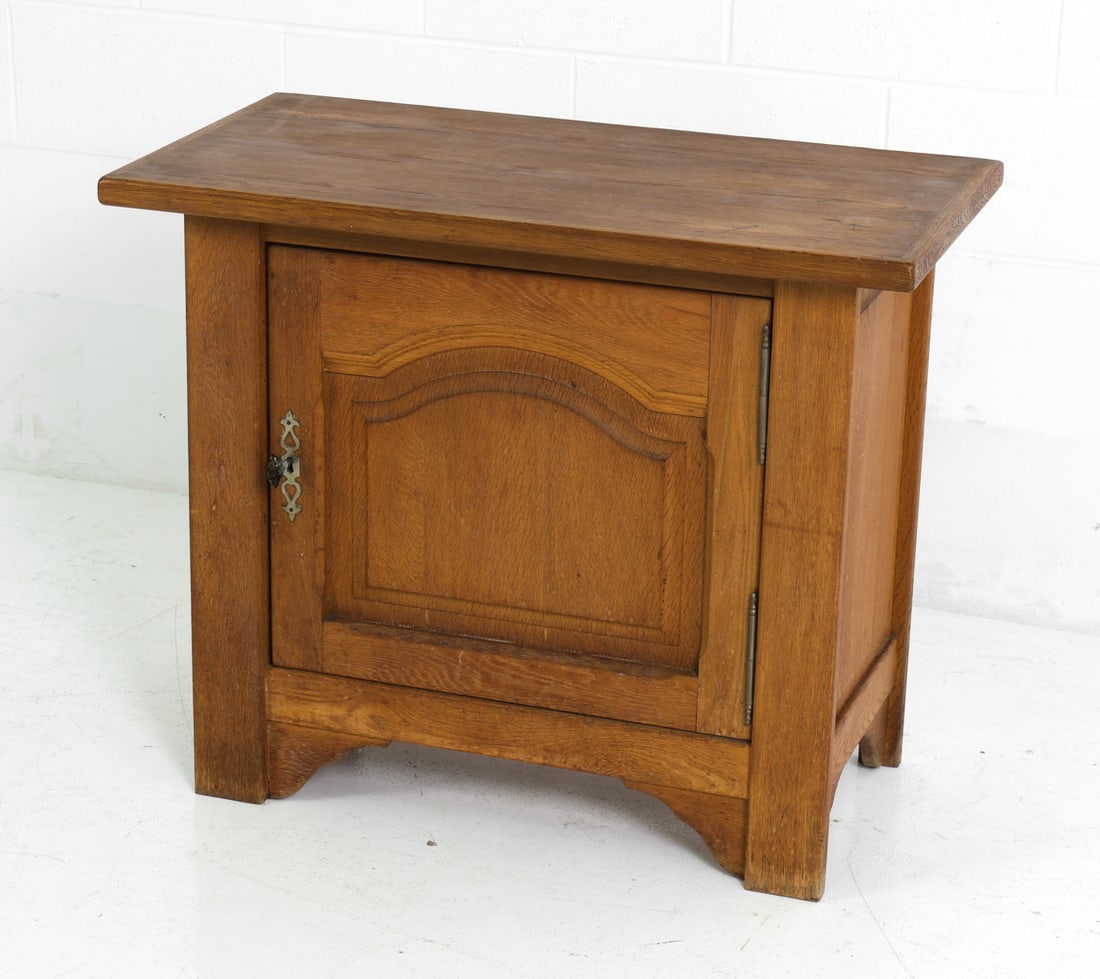 GERMAN OAK CABINET C. 1950S (1 of 16)