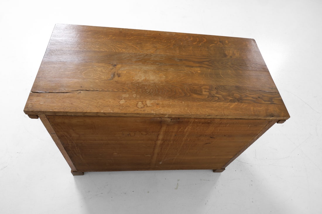 GERMAN OAK SIDE TABLE C. 1960S - 11