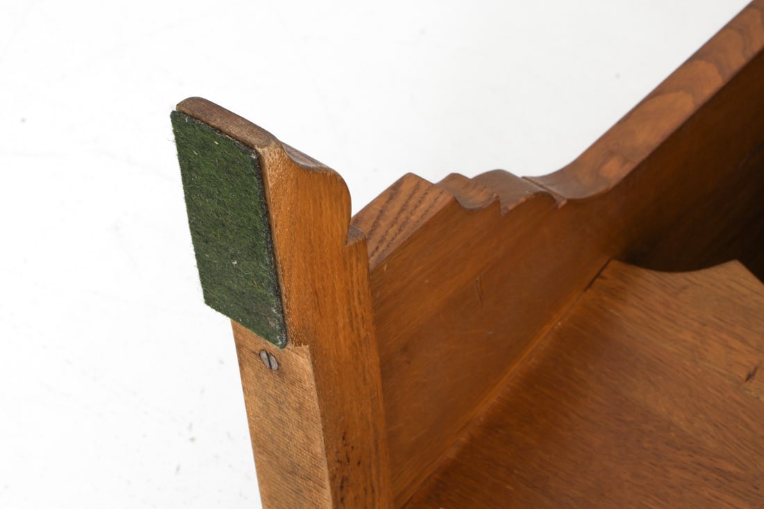 GERMAN OAK SIDE TABLE C. 1960S - 14