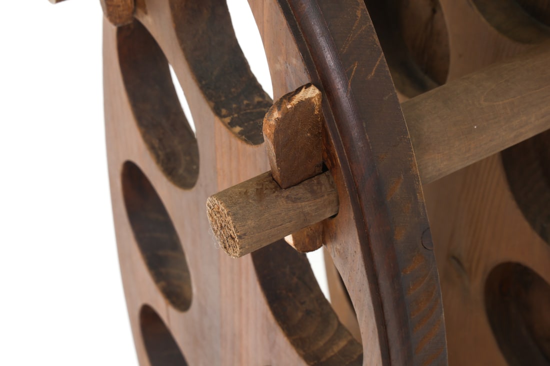 FRENCH OAK WINE BOTTLE RACK C. 1940S - 15