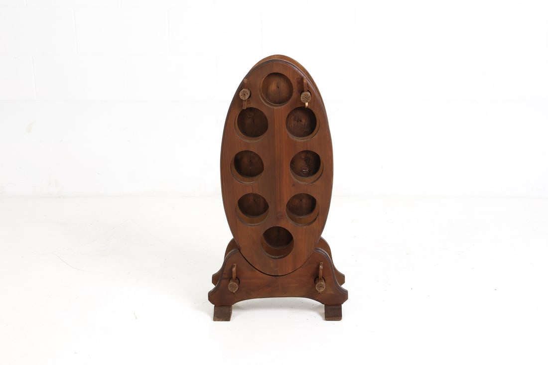 FRENCH OAK WINE BOTTLE RACK C. 1940S - 3