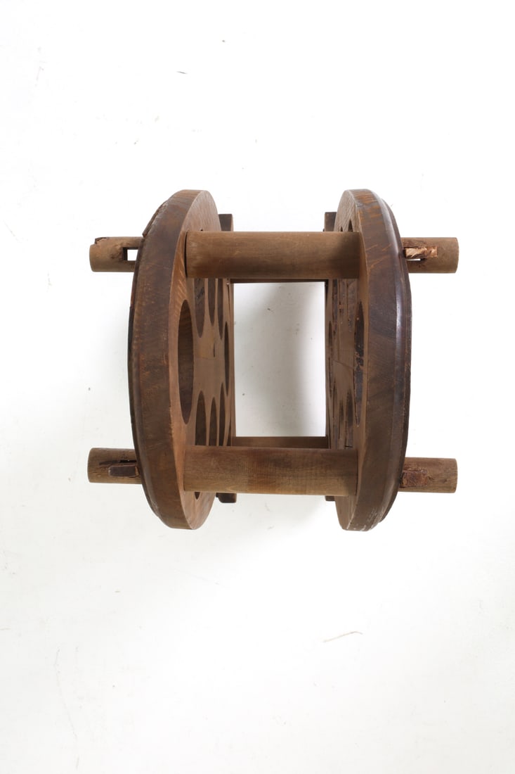 FRENCH OAK WINE BOTTLE RACK C. 1940S - 7