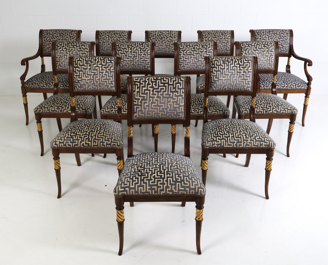 (12) SMITH WATSON REGENCY STYLE DINING CHAIRS (1 of 18)