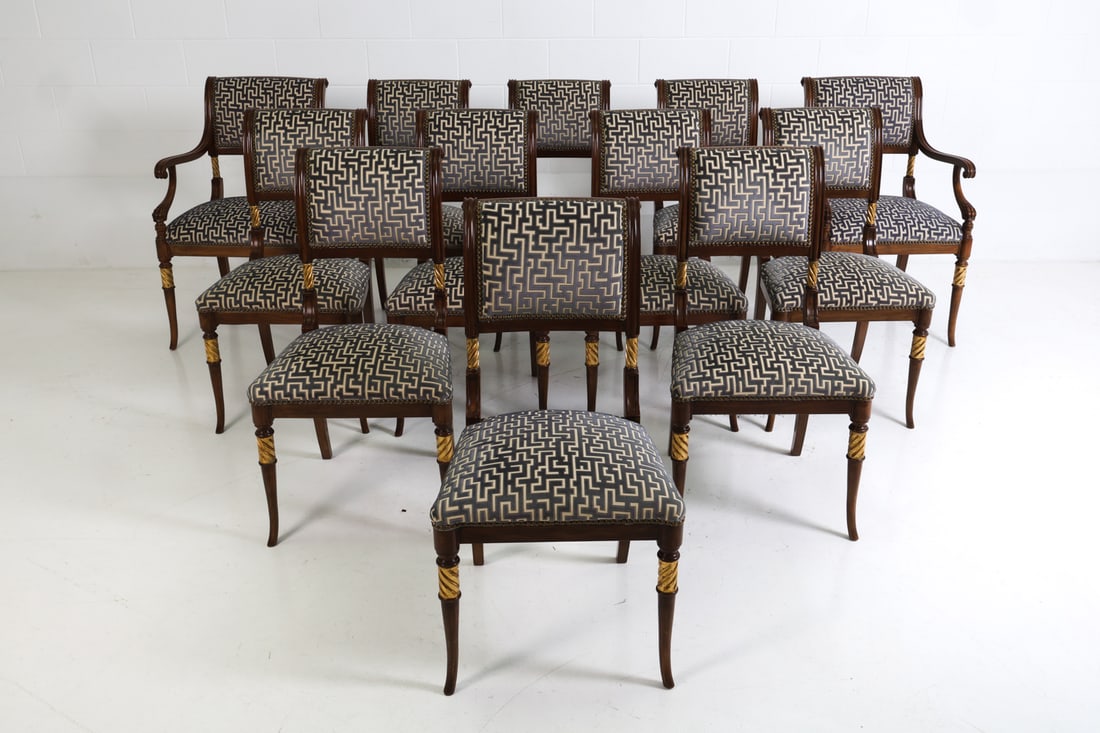 (12) SMITH WATSON REGENCY STYLE DINING CHAIRS - 3
