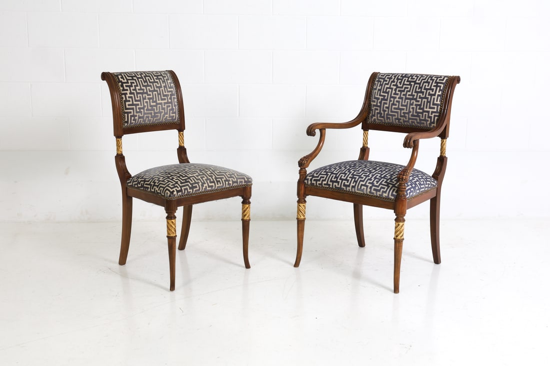 (12) SMITH WATSON REGENCY STYLE DINING CHAIRS - 4