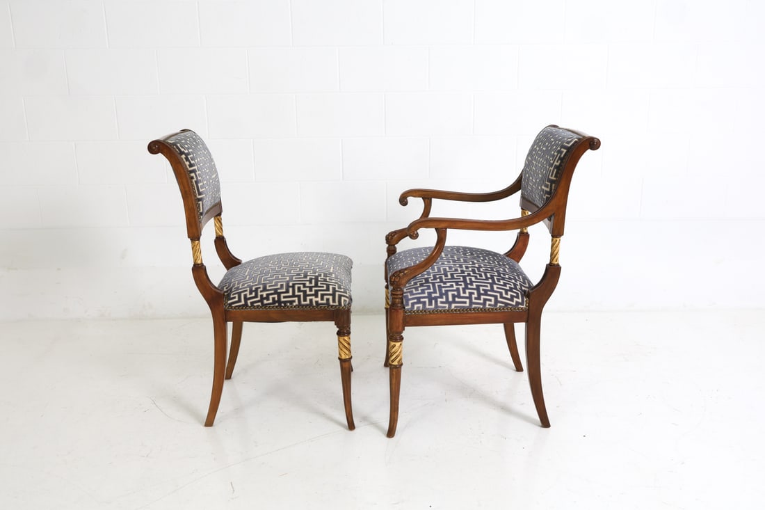 (12) SMITH WATSON REGENCY STYLE DINING CHAIRS - 6