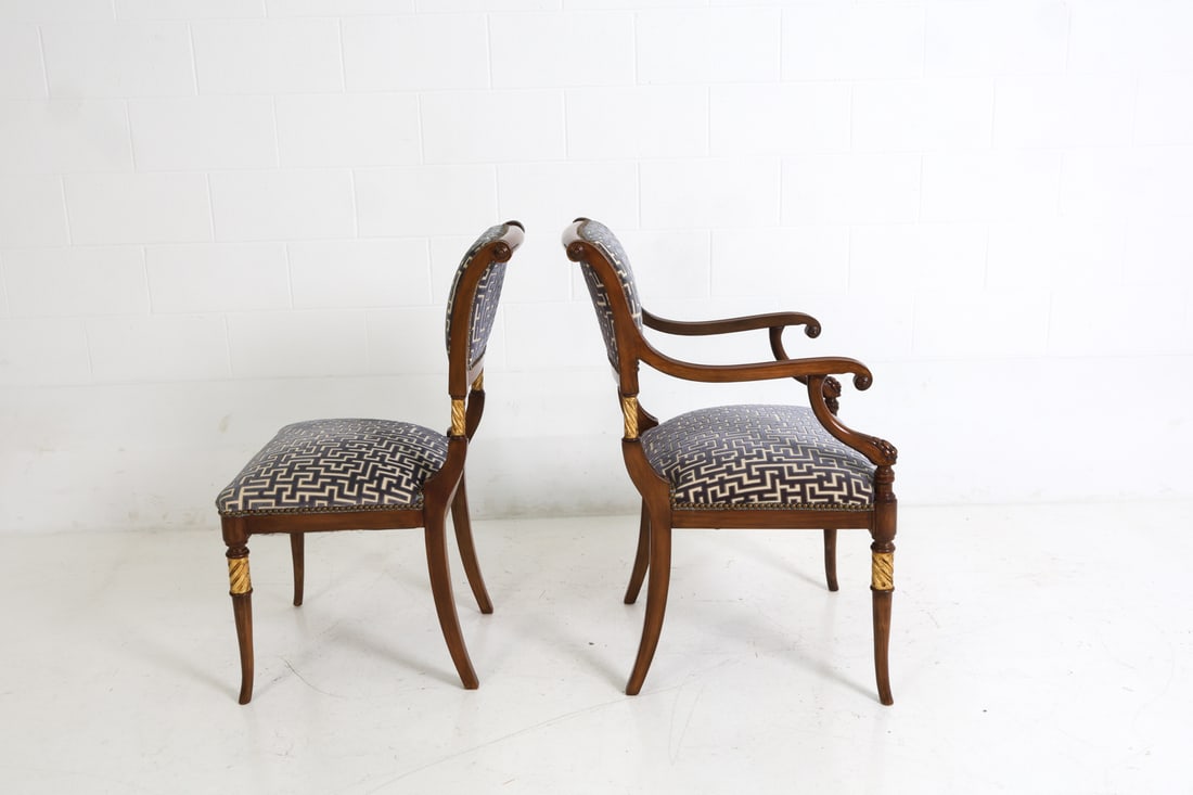 (12) SMITH WATSON REGENCY STYLE DINING CHAIRS - 8