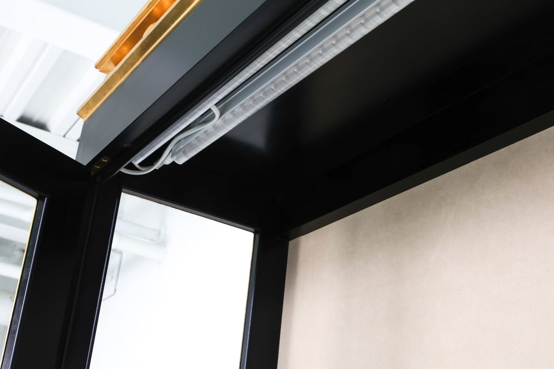 SMITH & WATSON EBONIZED DISPLAY VITRINE - 11