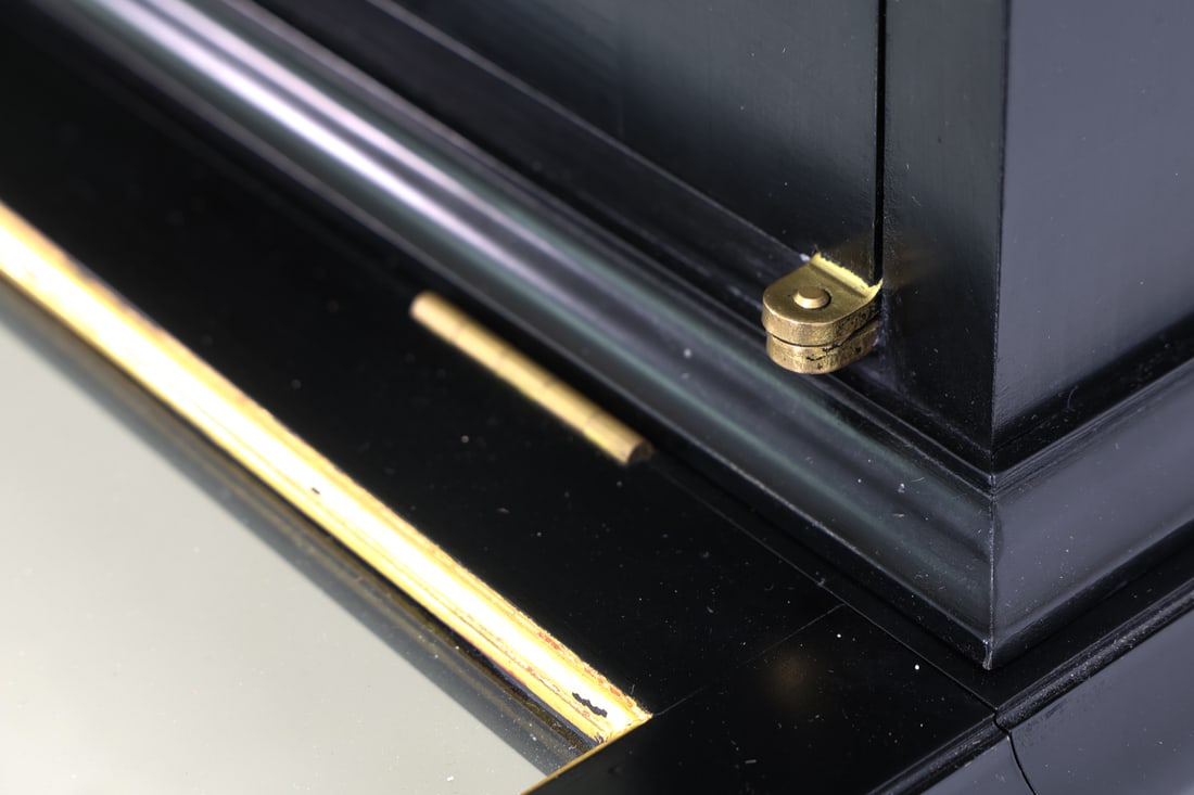 SMITH & WATSON EBONIZED DISPLAY VITRINE - 18