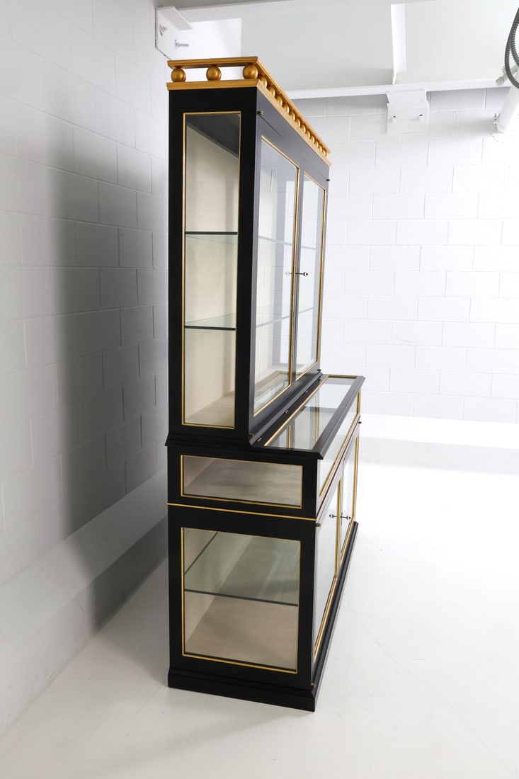 SMITH & WATSON EBONIZED DISPLAY VITRINE - 9