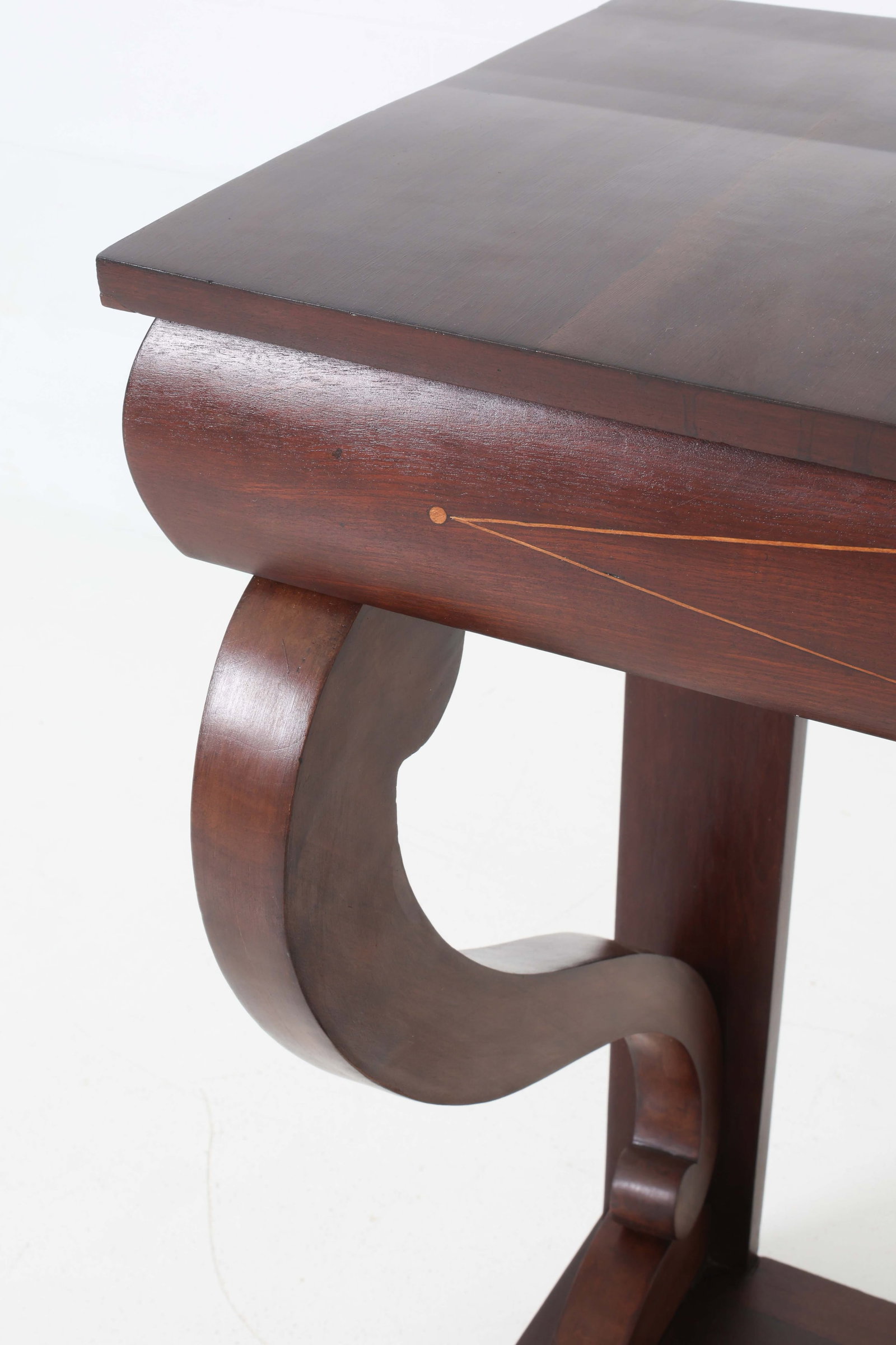 19TH C. BIEDERMEIER WALNUT CONSOLE TABLE - 13