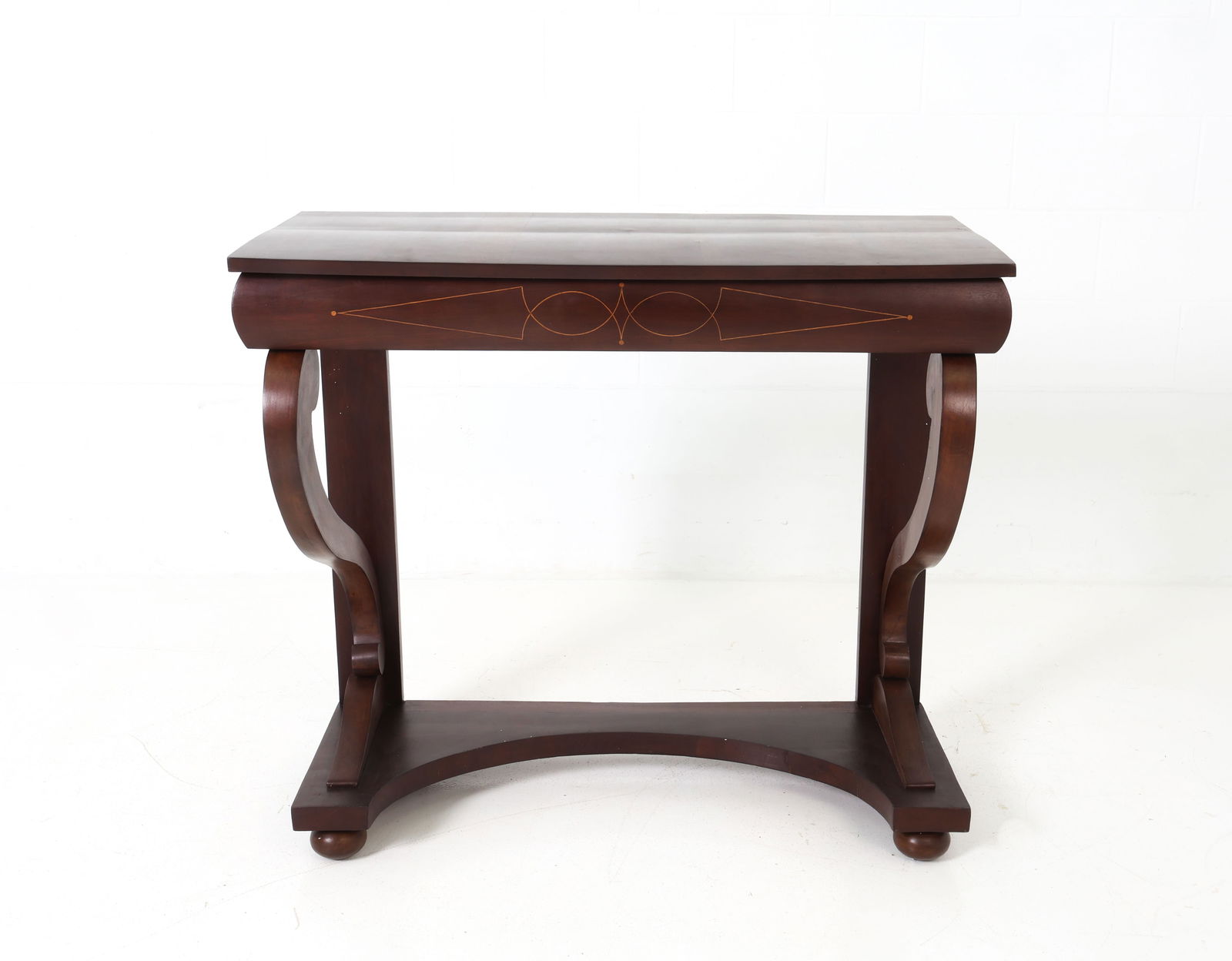 19TH C. BIEDERMEIER WALNUT CONSOLE TABLE - 3
