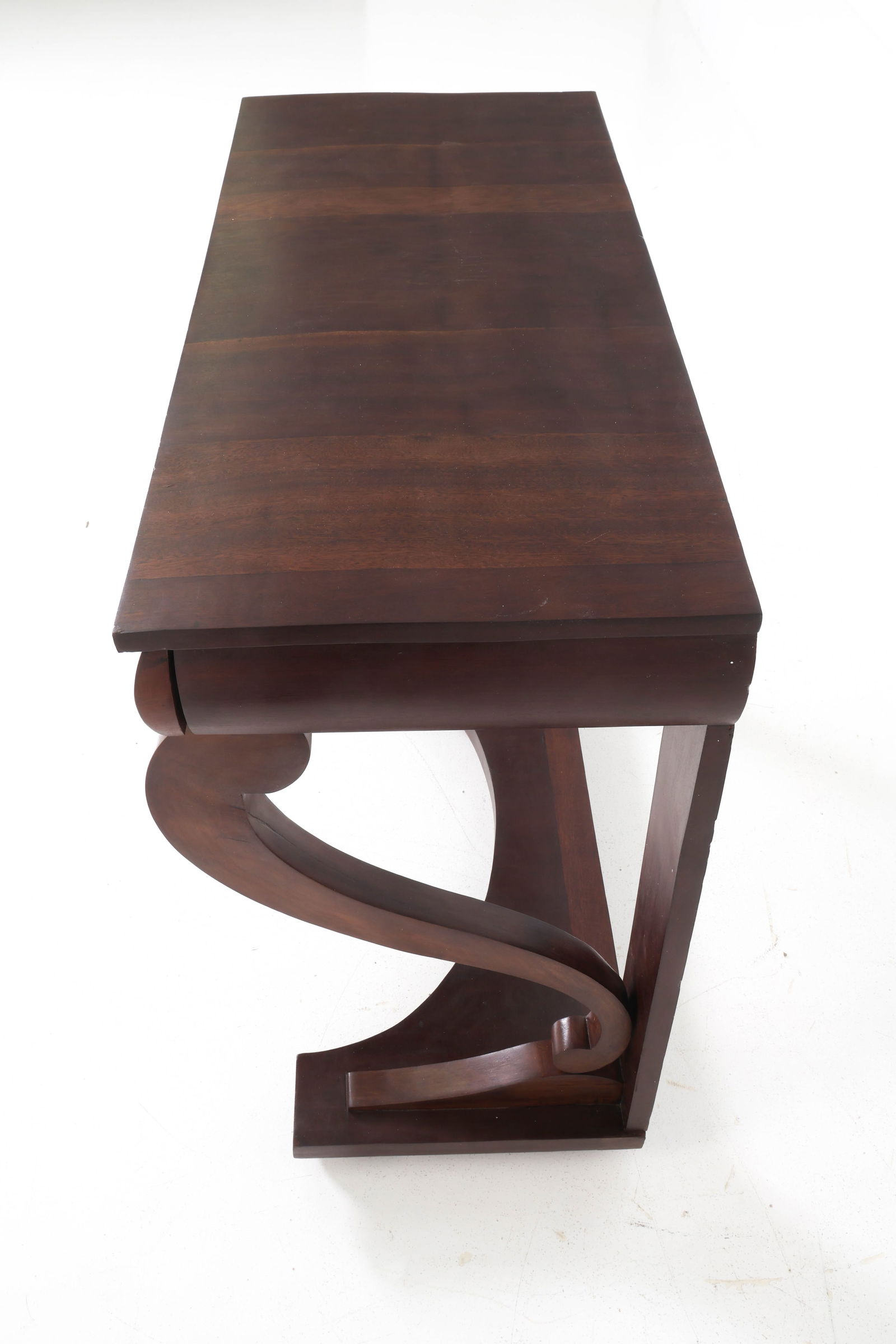 19TH C. BIEDERMEIER WALNUT CONSOLE TABLE - 7