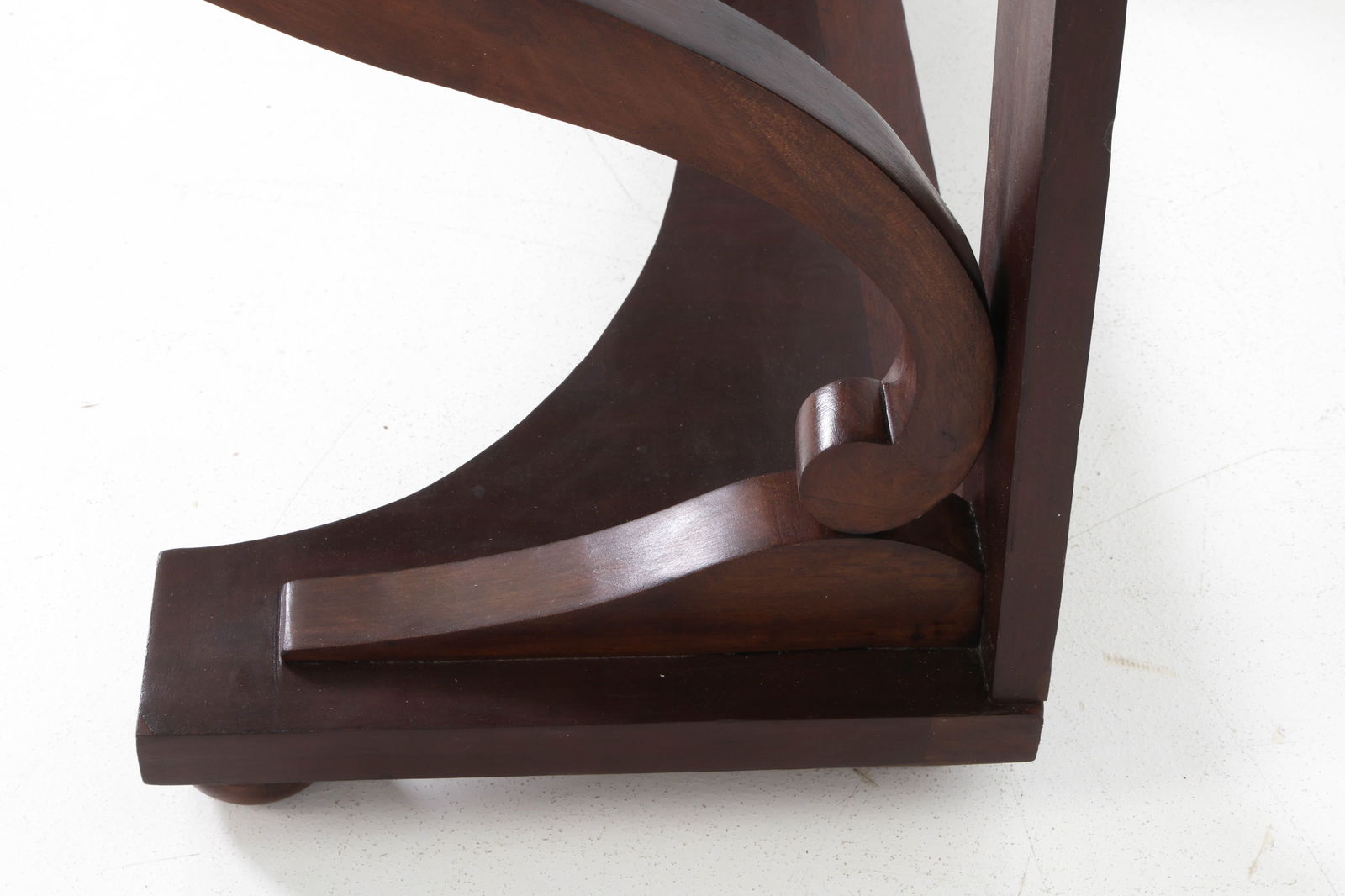 19TH C. BIEDERMEIER WALNUT CONSOLE TABLE - 9