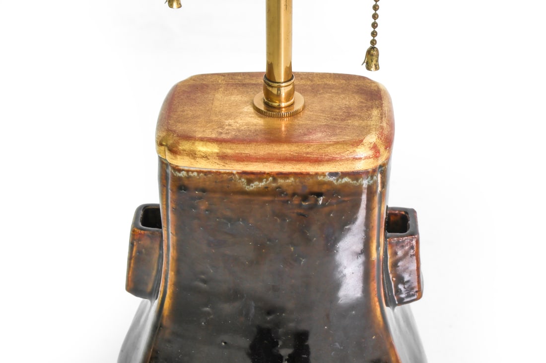 CHINESE CERAMIC VASE TABLE LAMP - 7