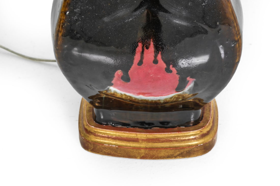 CHINESE CERAMIC VASE TABLE LAMP - 8