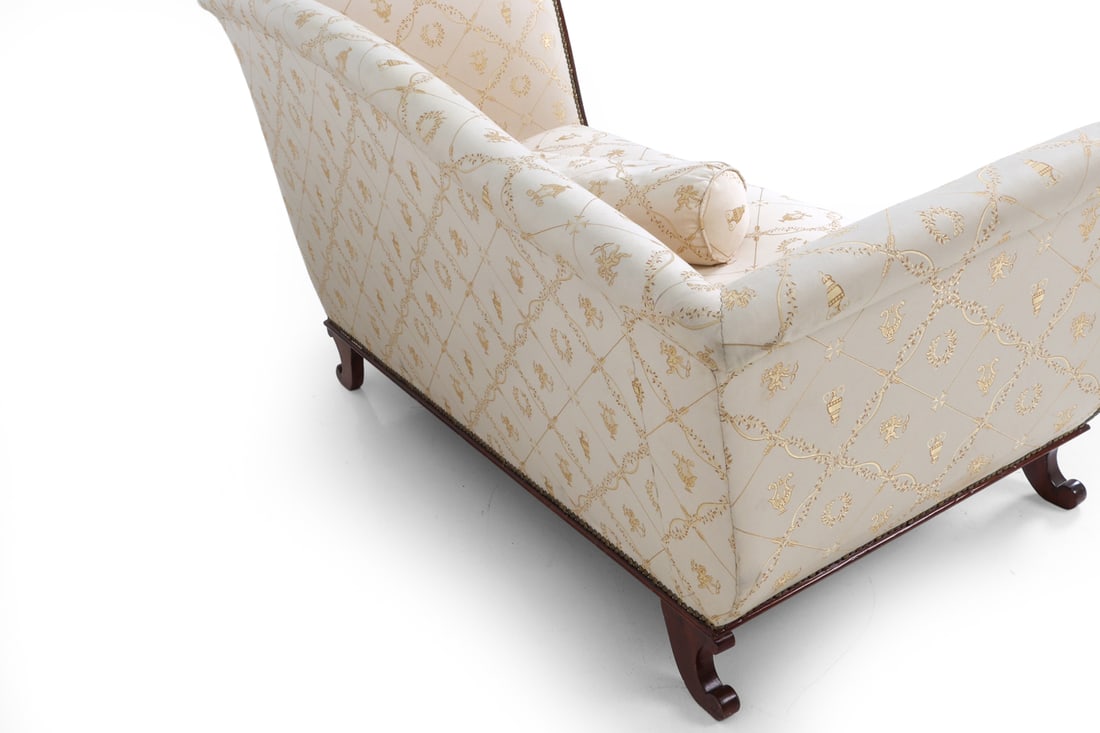 EMPIRE STYLE MAHOGANY SETTEE - 16