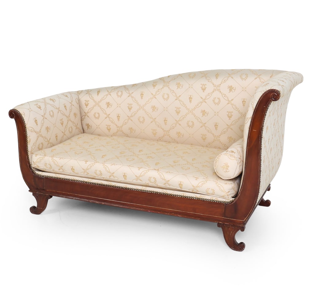 EMPIRE STYLE MAHOGANY SETTEE - 2