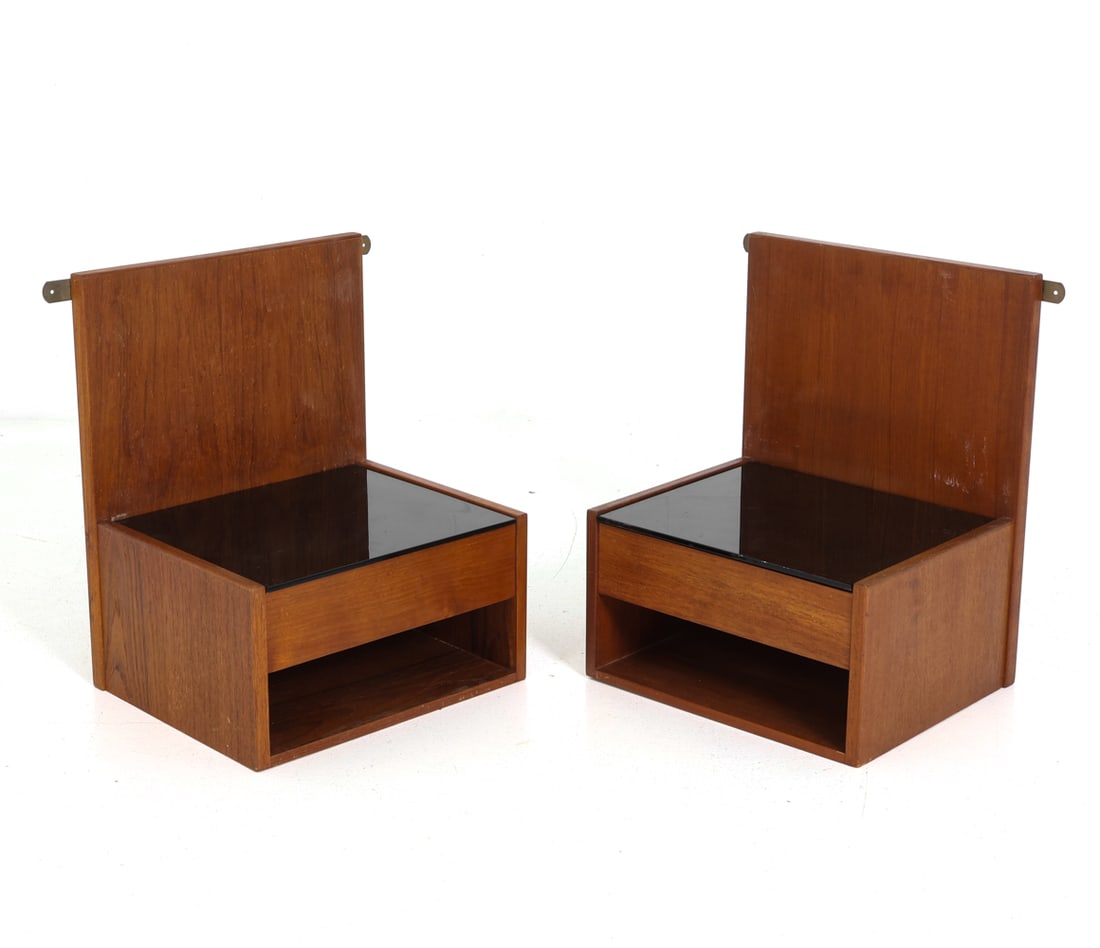 (2) HANS WEGNER FOR GETAMA DANISH TEAK NIGHTSTANDS (1 of 13)