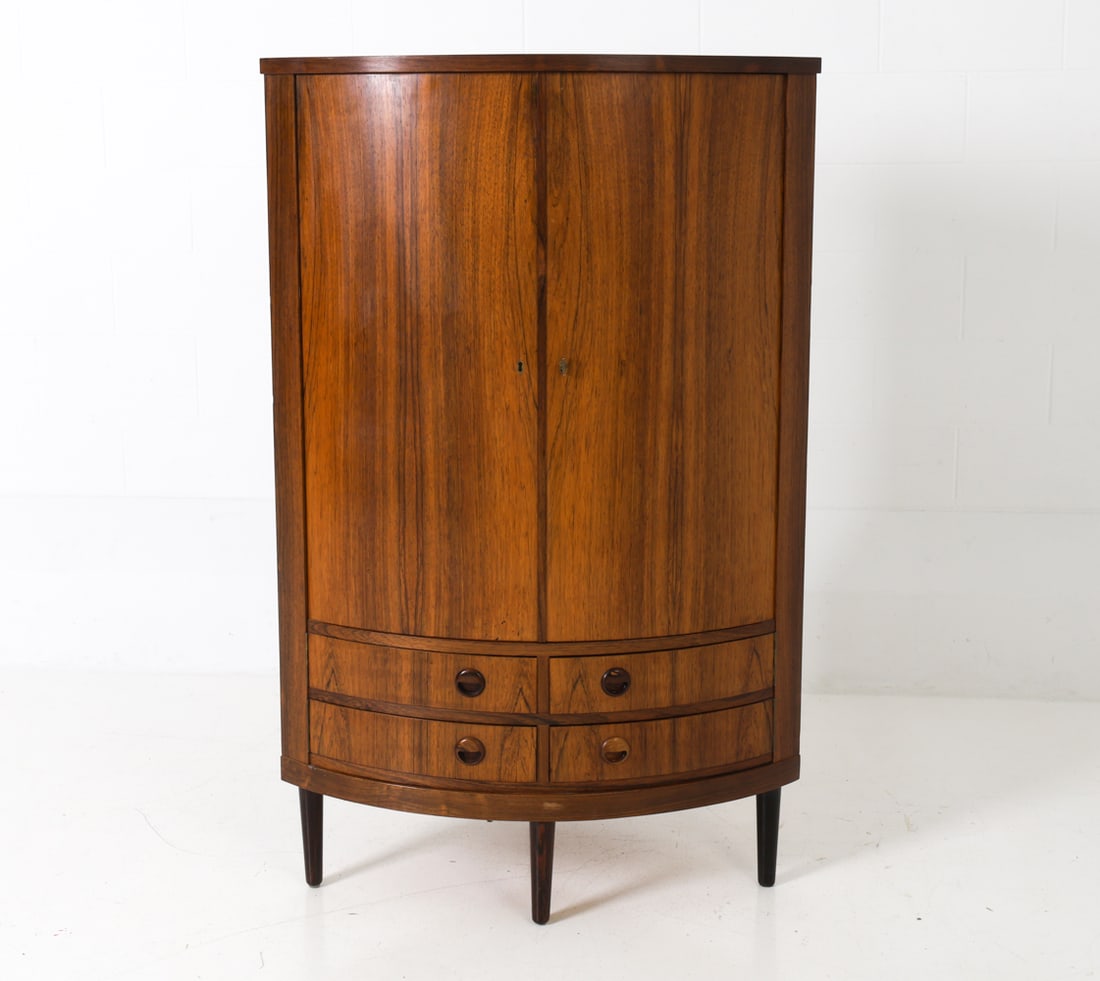 ATTR KAI KRISTIANSEN ROSEWOOD CORNER CABINET 1960S (1 of 16)