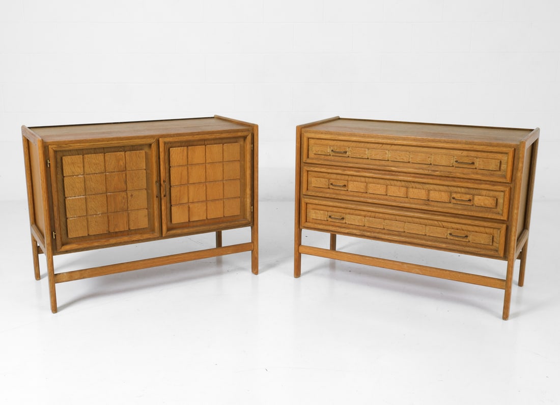 (2) KJAERNULF STYLE DANISH OAK CABINET & CHEST (1 of 17)