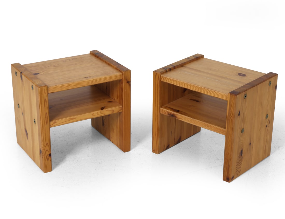 PAIR STYLE OF LARSSON SWEDISH PINE SIDE TABLES (1 of 13)