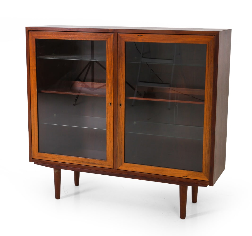 ERIK BROUER DANISH ROSEWOOD DISPLAY CABINET 1970S (1 of 19)