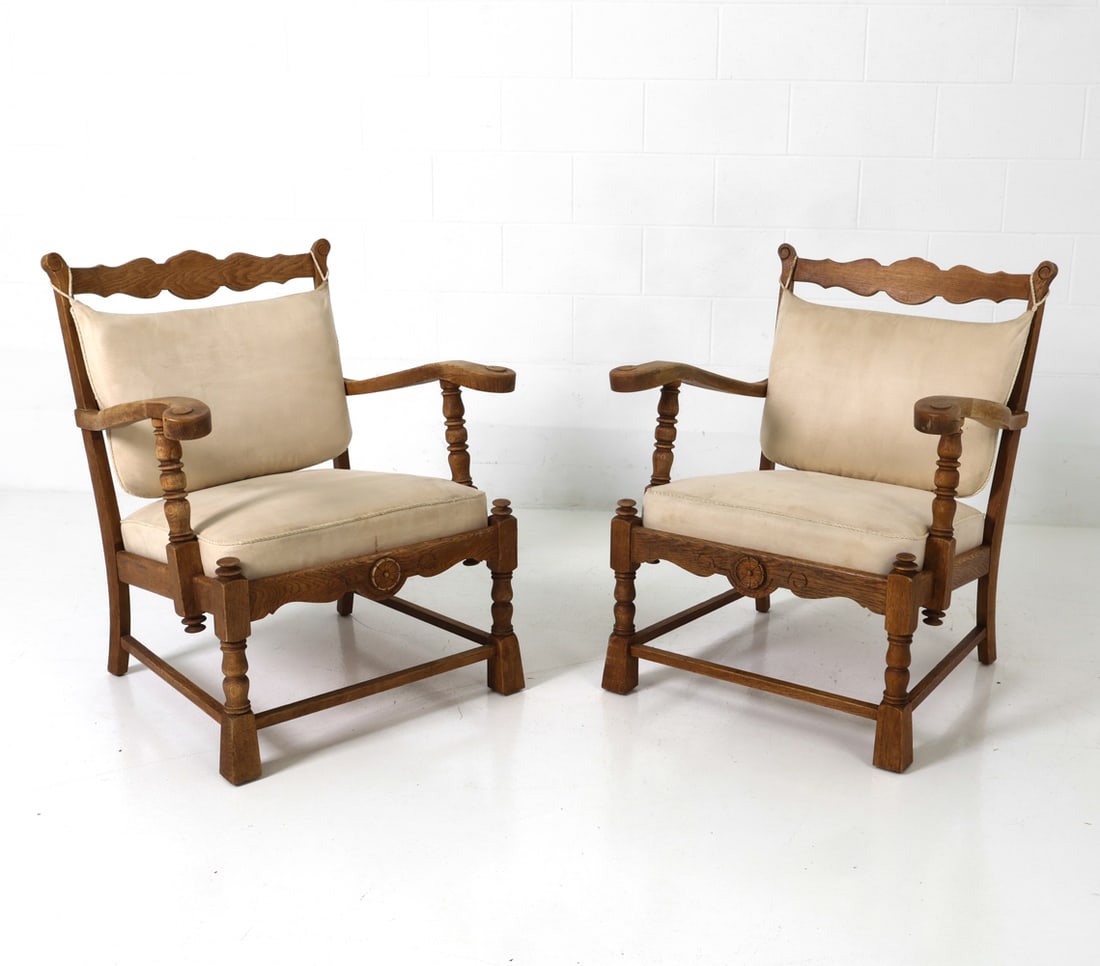 KJAERNULF STYLE DANISH OAK LOUNGE CHAIRS 1960S (1 of 17)