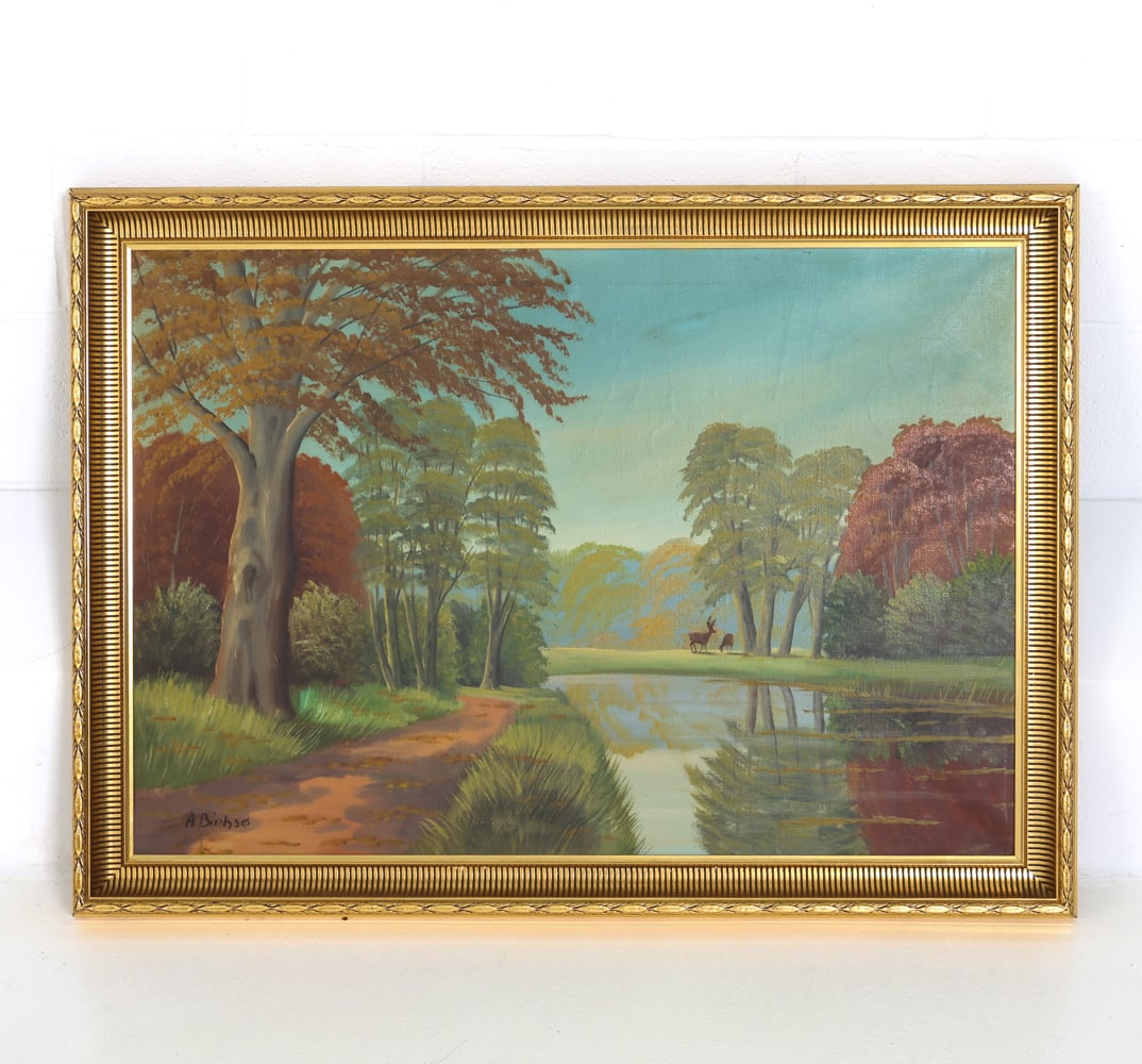 A. BIRKSES DANISH LANDSCAPE O/C PAINTING (1 of 11)