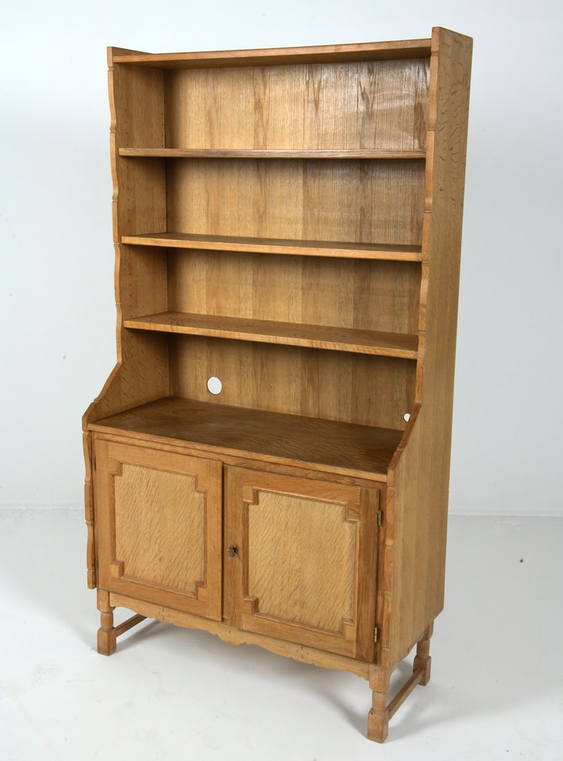 EGEREOLER NORWEGIAN OAK BOOKCASE CABINET 1970S (1 of 1)