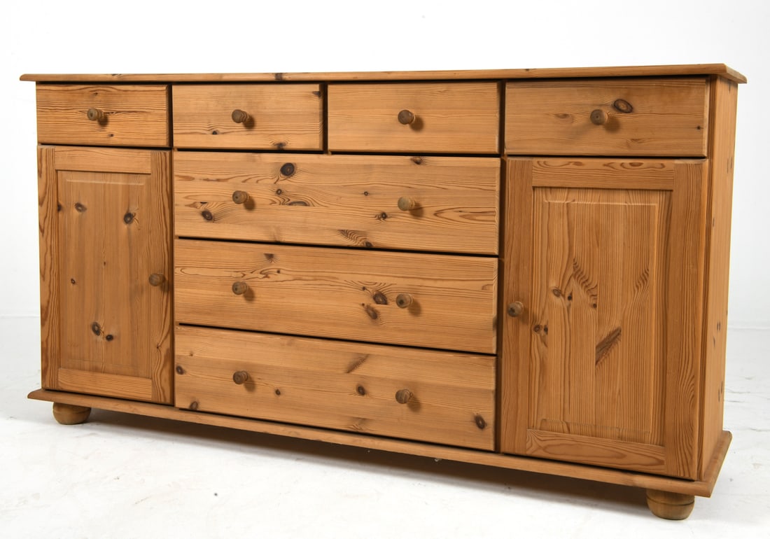 BO SKAN STYLE DANISH PINE SIDEBOARD C. 1970S (1 of 1)