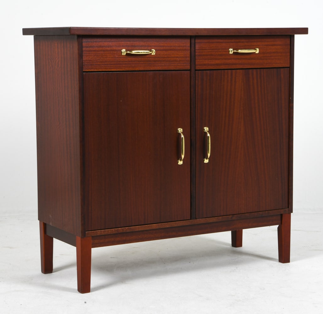 SCANDINAVIAN MAHOGANY CABINET C. 1980S (1 of 1)