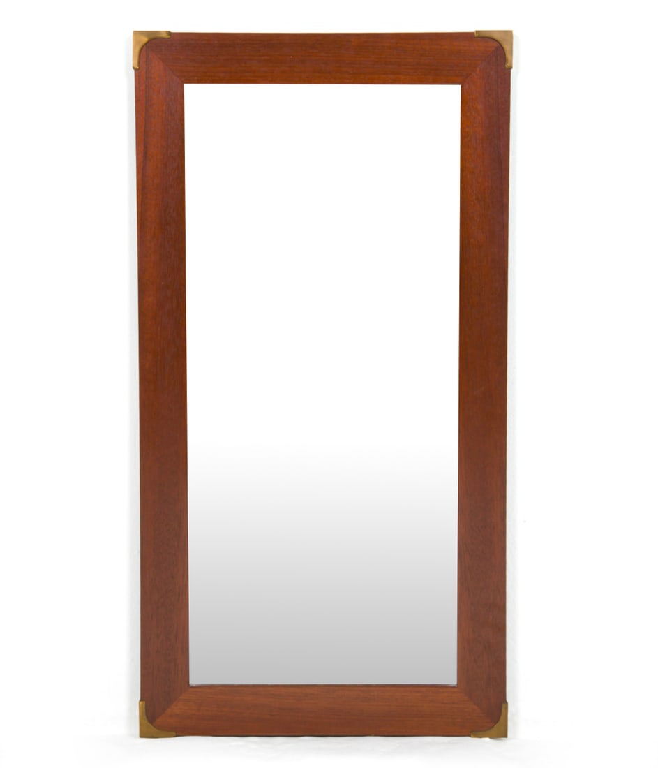 DANISH TEAK WALL MIRROR C. 1960S (1 of 1)