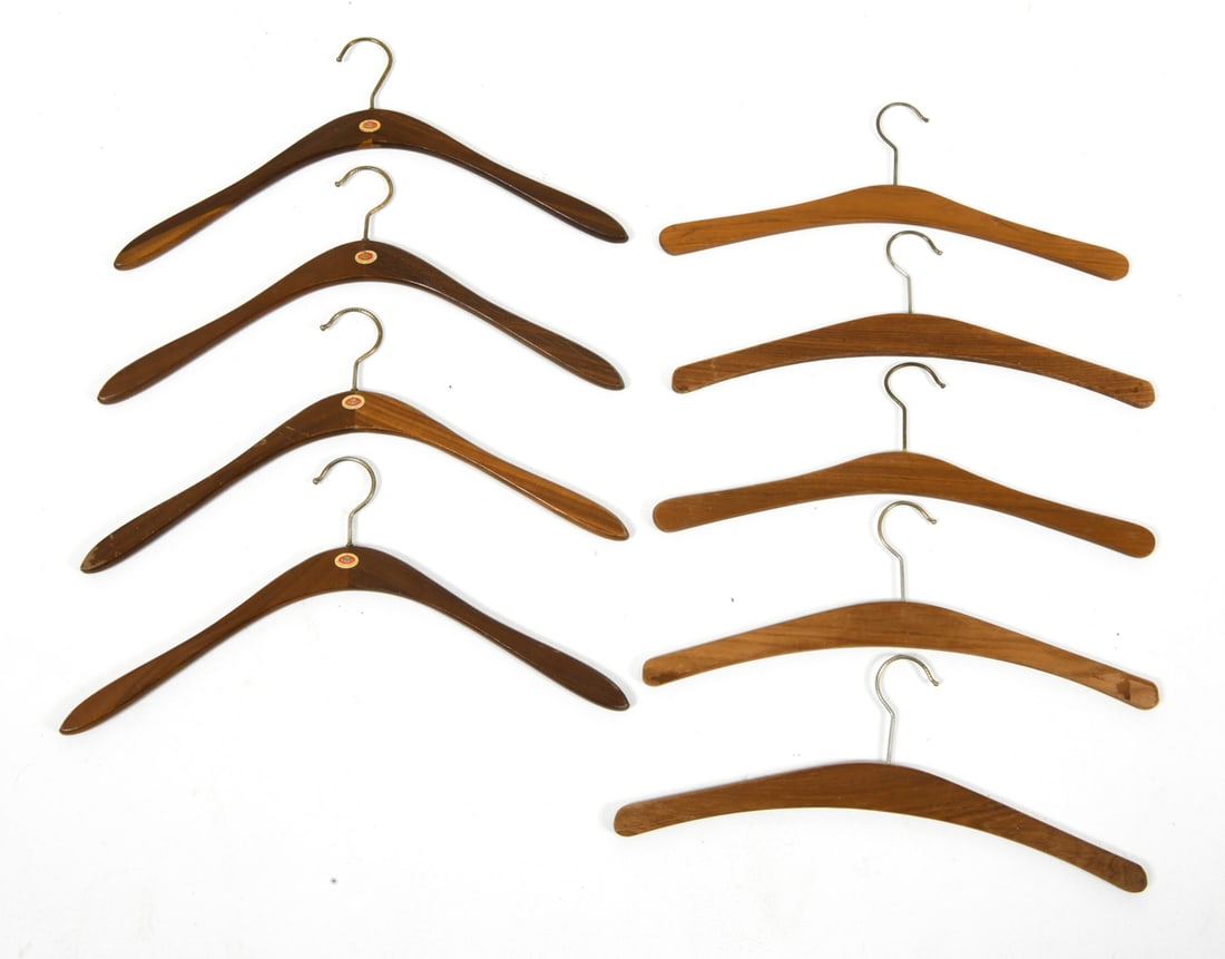 DANISH TEAK HANGER GROUPING C. 1960S (1 of 1)