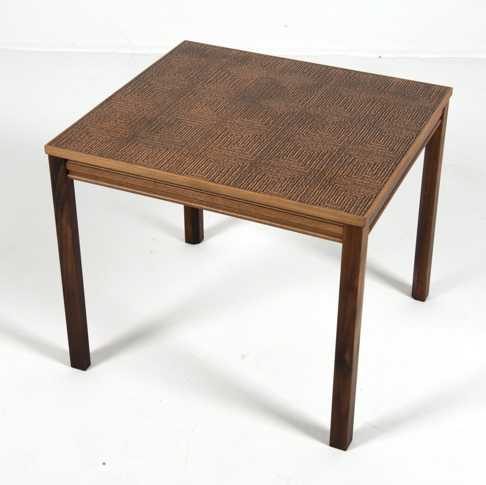 STYLE OF MORKEGAARD COPPER TOP SIDE TABLE 1970S (1 of 1)