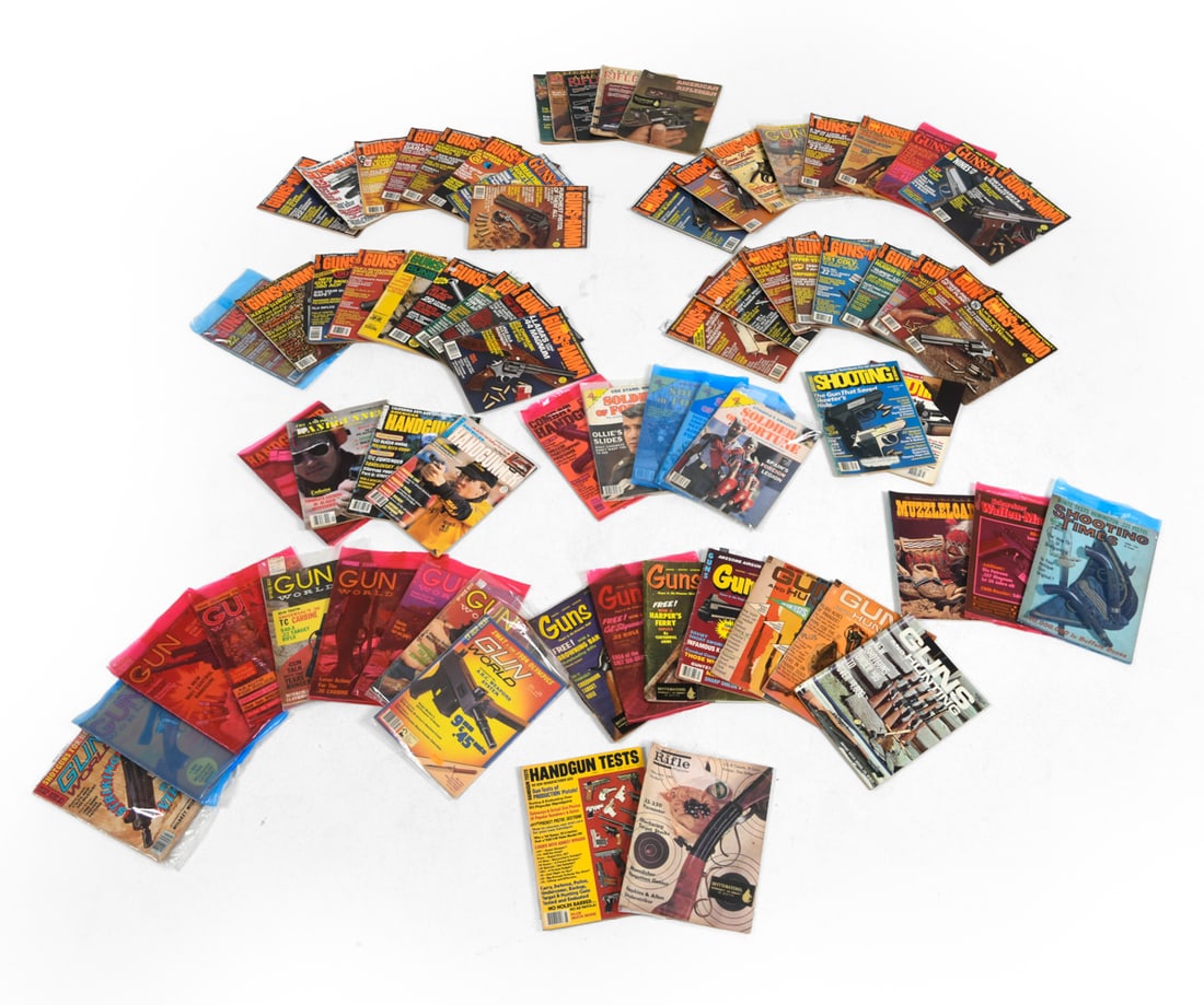 VINTAGE GUN MAGAZINE GROUPING (1 of 1)