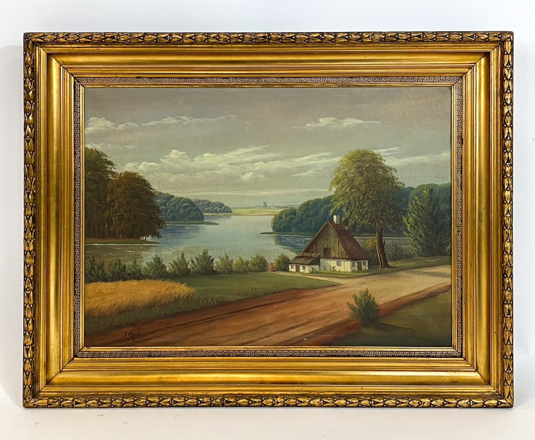 DANISH LANDSCAPE WITH LAKE O/C (1 of 1)