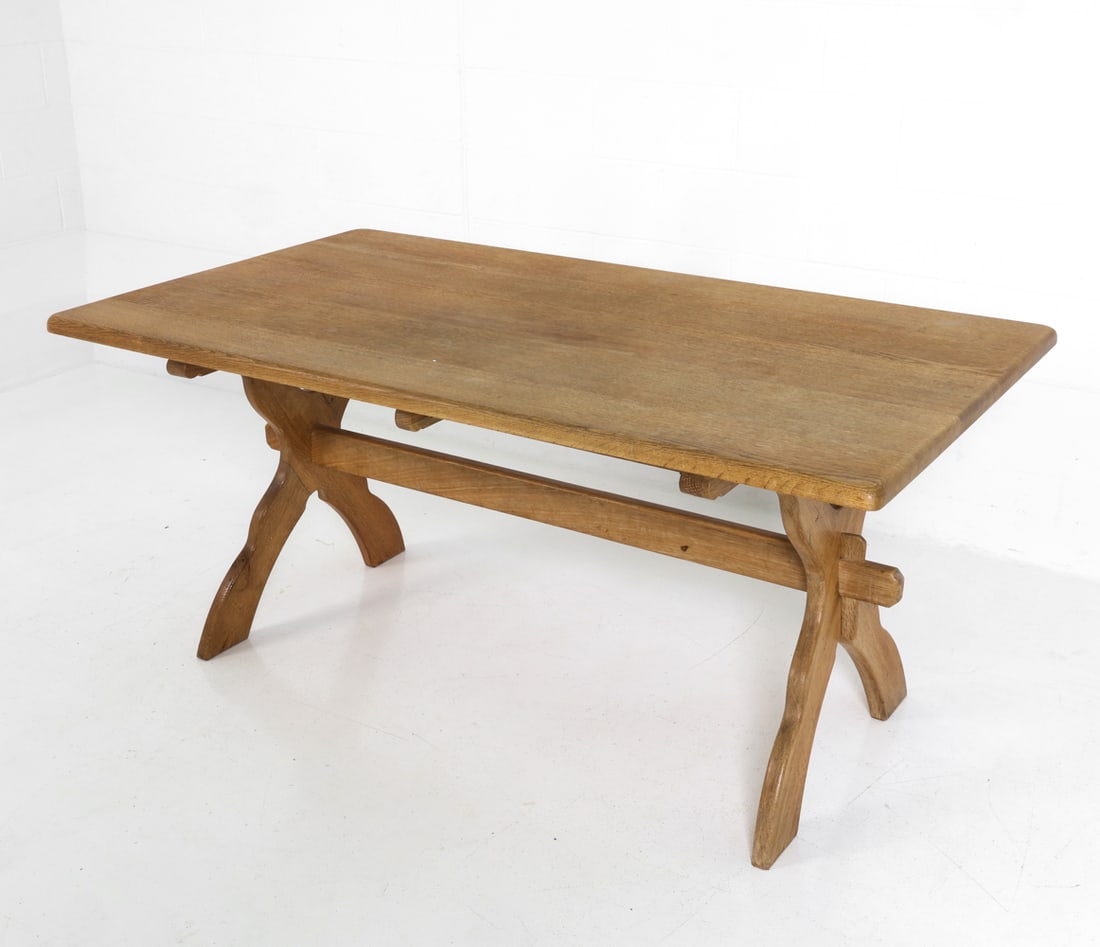 STYLE OF KJAERNULF DANISH OAK DINING TABLE C.1960S (1 of 19)