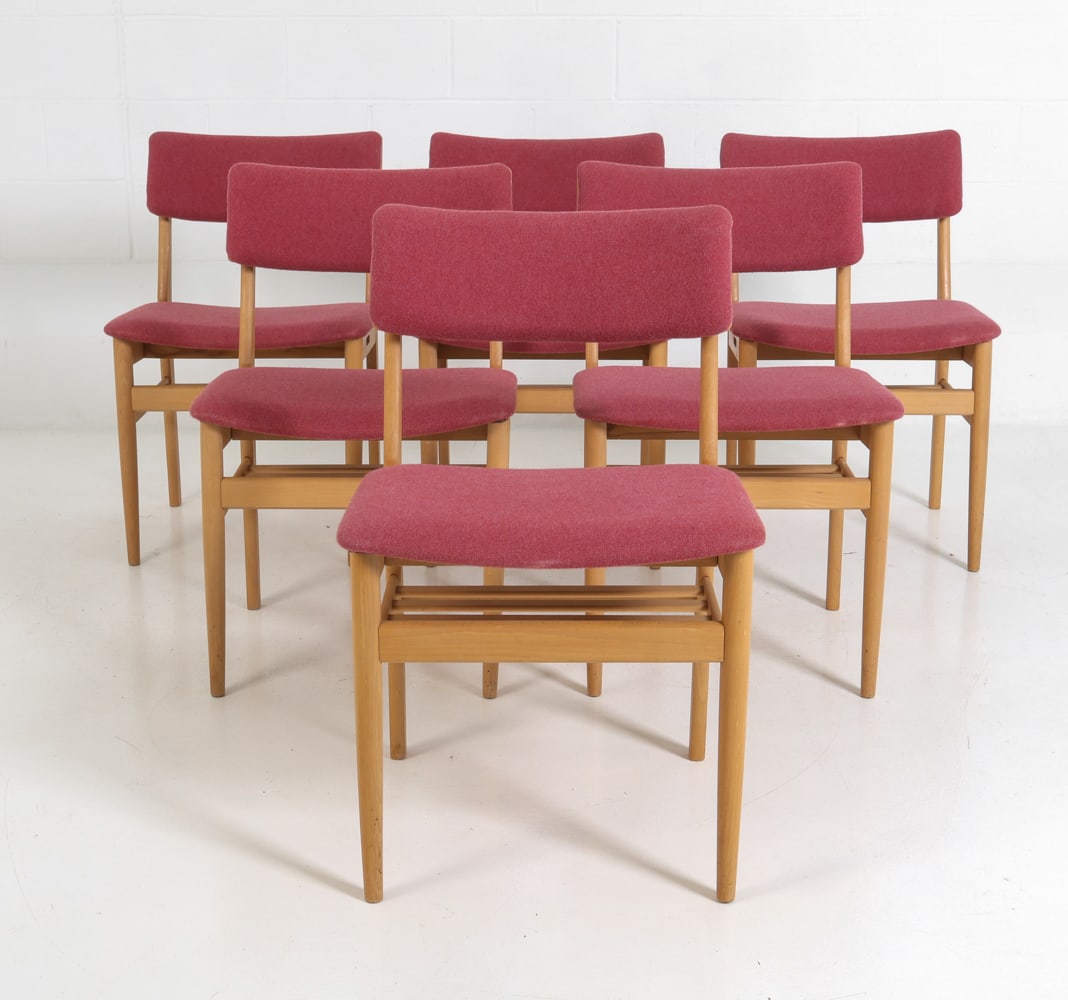 (6) MOLLERS DANISH OAK DINING CHAIRS C.1970S (1 of 12)