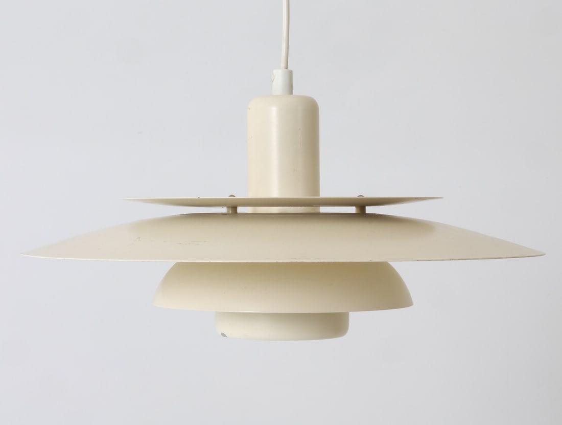 LYSKAER DANISH ALUMINUM PENDANT LIGHHT 1960S (1 of 10)